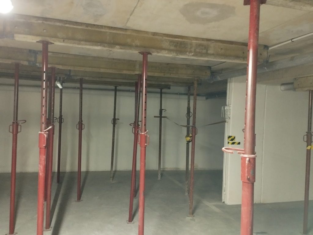 Renforcement d&rsquo;un plancher haut de sous-sol d&rsquo;immeuble à Montreuil (93)